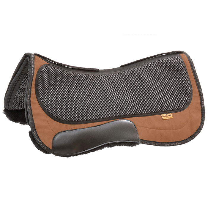 Tapis De Selle En Véritable Peau De Mouton - 60x40 Cm, Laine 30 Mm - Décompression Et Climatisation Pour Cheval